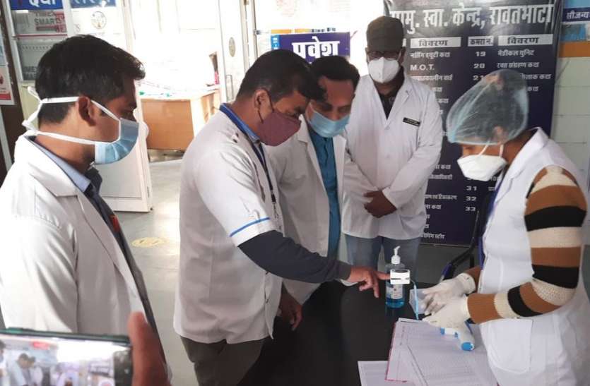 किसी के नहीं हुआ साइड इफेक्ट रावतभाटा में पहले दिन 68 लाभार्थियों को लगाया मंगल टीका