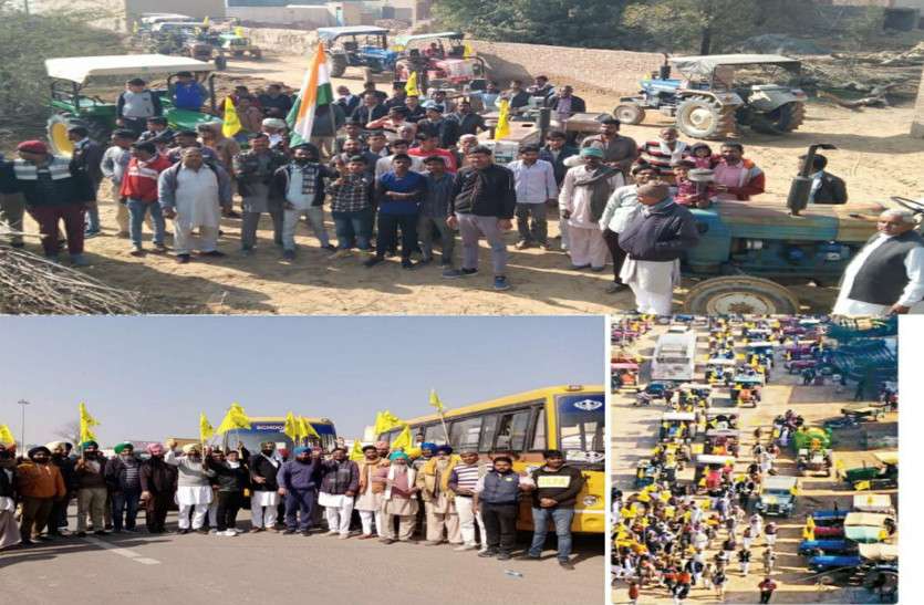 गांवों से किसान ट्रैक्टर लेकर हुआ रवाना, गणतंत्र दिवस पर निकाली जाएगी परेड गांवों से किसान ट्रैक्टर लेकर हुआ रवाना, गणतंत्र दिवस पर निकाली जाएगी परेड