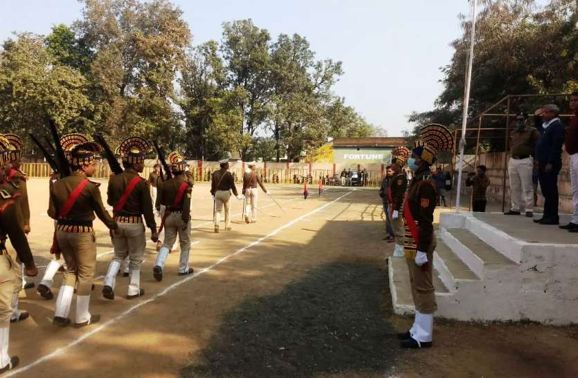 Final rehearsal completed in preparation for 72nd Republic Day, four p 72वें गणतंत्र दिवस की तैयारियों में फाइनल रिहर्सल पूरा, परेड में चार प्लाटून ने लिया हिस्सा