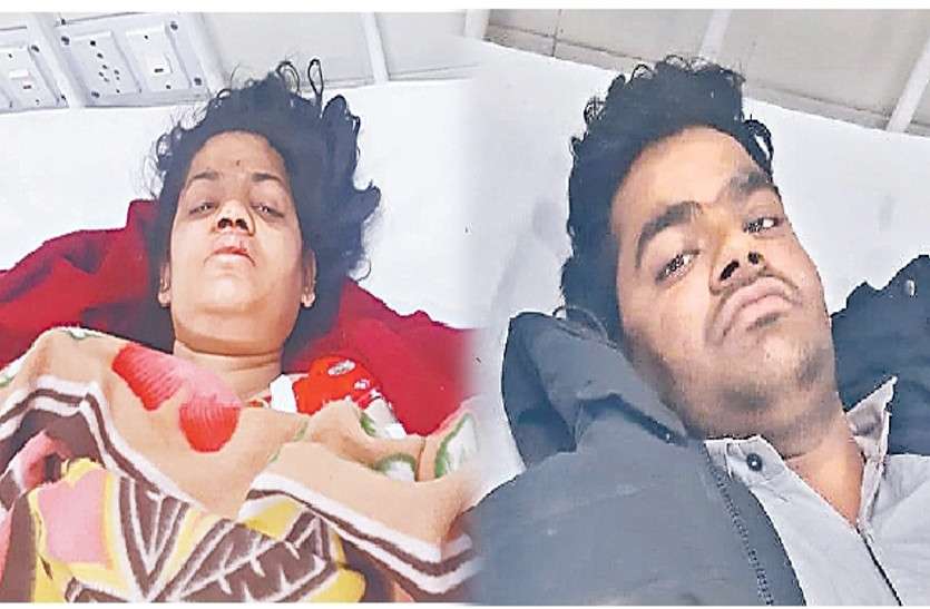 road accident in tonk update news टोंक दुखांतिकाः घायल विनोद और सरिता की आंखों में अब भी ट्रोले दहशत