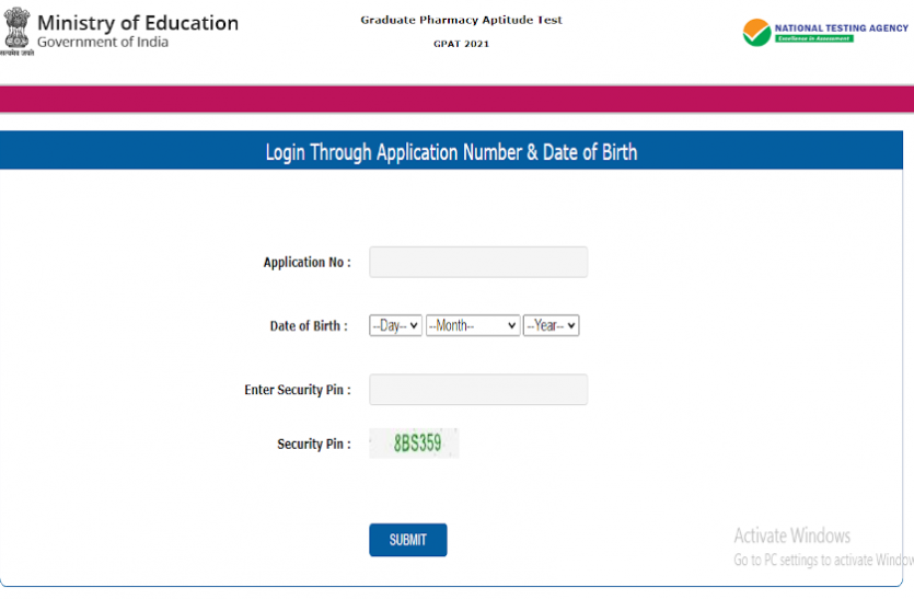gpat.png NTA GPAT Admit Card 2021: ग्रेजुएट फार्मेसी एप्टीट्यूड टेस्ट के एडमिट कार्ड जारी, यहां से करें डाउनलोड
