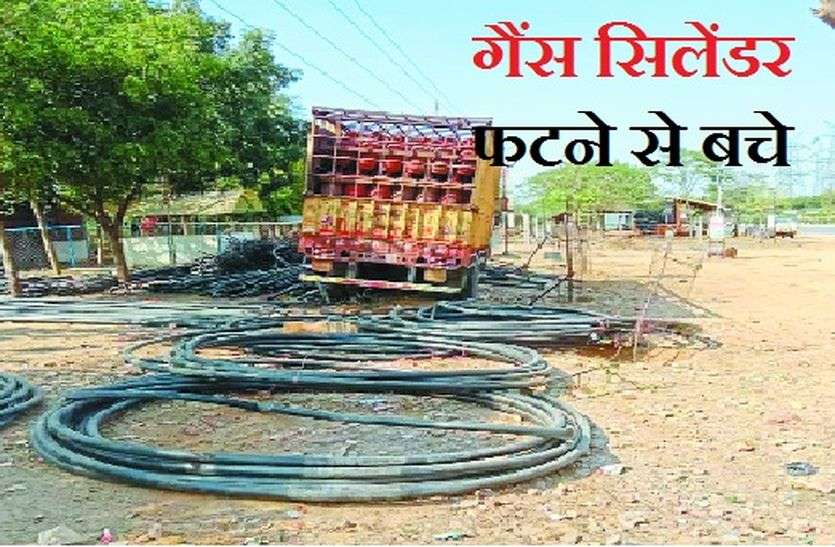 फिल्मी स्टाइल में गैस सिलेंडर से भरा ट्रक फैक्ट्री में घुसा फिल्मी स्टाइल में गैस सिलेंडर से भरा ट्रक फैक्ट्री में घुसा
