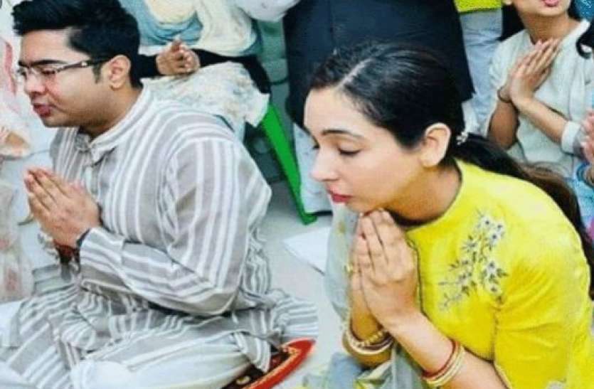 Abhishek Banerjee with wife rujira कोयला घोटालाः अभिषेक बनर्जी की पत्नी रुजिरा से आज सीबीआई करेगी पूछताछ
