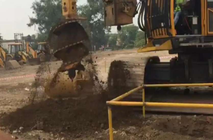 Ram temple construction – The kind of soil needed for the foundation was found in the carving