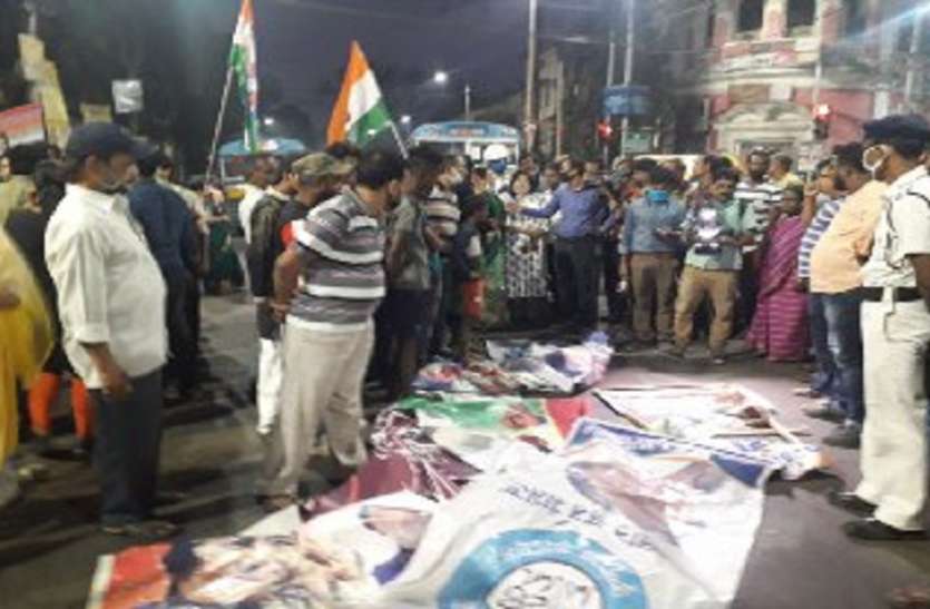 भाजपा के रोड शो के दौरान अम्हस्र्ट स्ट्रीट में भिड़े तृणमूल व भाजपा समर्थक भाजपा के रोड शो के दौरान अम्हस्र्ट स्ट्रीट में भिड़े तृणमूल व भाजपा समर्थक