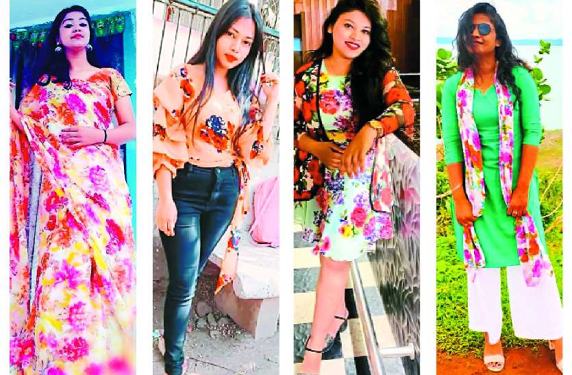 fashion.jpg Beautiful girls fashion: फ्लावर प्रिंटेड येलो-ऑरेंज ड्रेस का ‘स्प्रिंग फैशन’