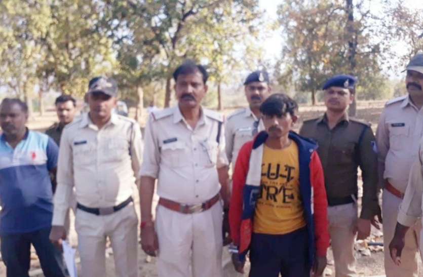 Action taken on the instruction of Singrauli SP डबल मर्डर का खुलासा: सगा भाई निकला दिव्यांग युवक व उसकी मां का हत्यारा