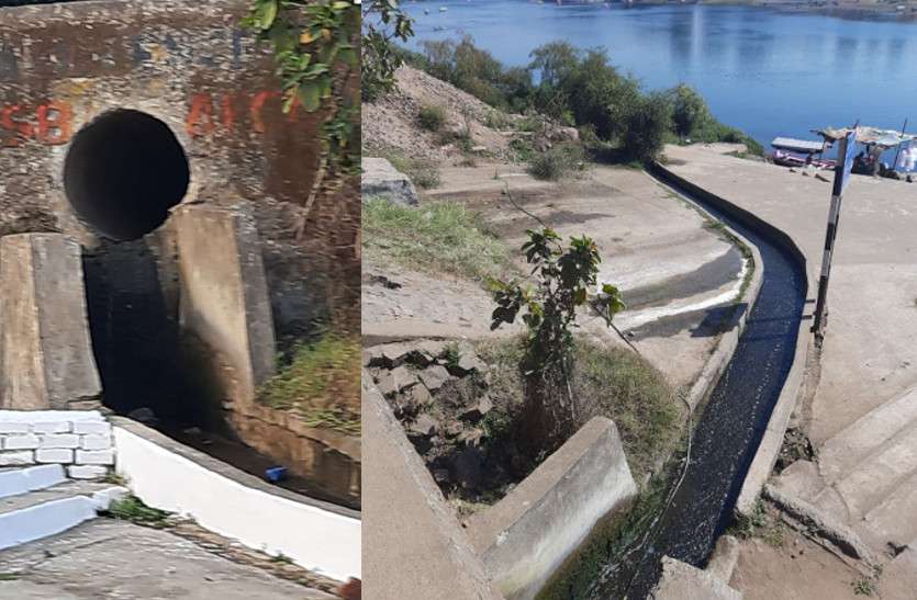 drain dropped in narmada river विधानसभा में खुली पोल- विधायक बोले नर्मदा में मिल रहे गंदे नाले, मंत्री स्वयं चलकर देखें हकीकत