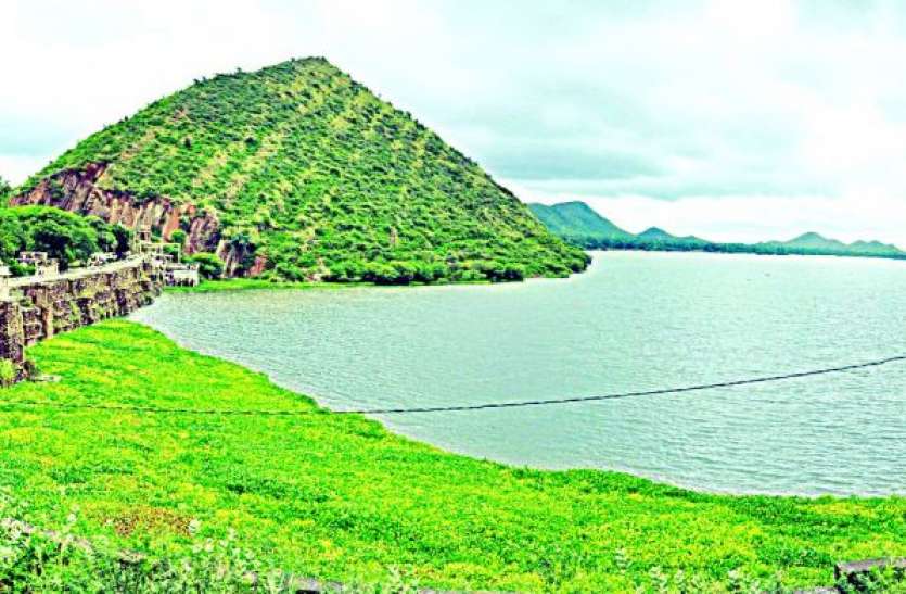 udaisagar उदयसागर की जलकुंभी निकालने डिविडिंग मशीन लगाएंगे