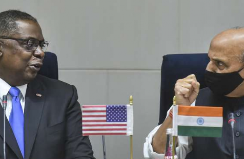 rajnath and austin राजनाथ सिंह और अमरीकी समकक्ष लॉयड ऑस्टिन ने एक सुर में कही बड़ी बात
