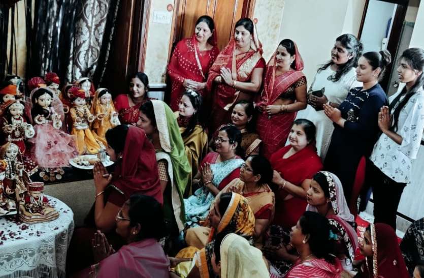 गणगौरी तीज 15 को, हो रहा तीन पहर गणगौर पूजन गणगौरी तीज 15 को, हो रहा तीन पहर गणगौर पूजन