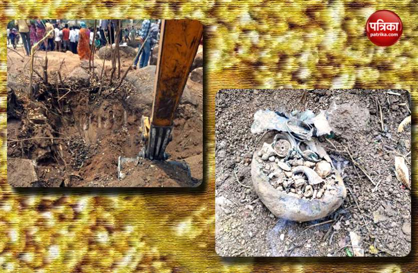 Treasure of Gold ornaments found while digging land in Jangaon of Telangana एक माह पहले खरीदी जमीन की खुदाई के वक्त आई टन्न की आवाज, निकला मटके में भरा सोने का खजाना
