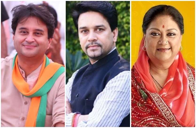 Rajasthan Bye Election BJP Star Campaigners, Updated News In Hindi उपचुनाव में उतर रहे BJP के ‘स्टार’, Jyotiraditya के बाद अब Anurag Thakur की एंट्री, Vasundhara Raje पर सस्पेंस बरकरार