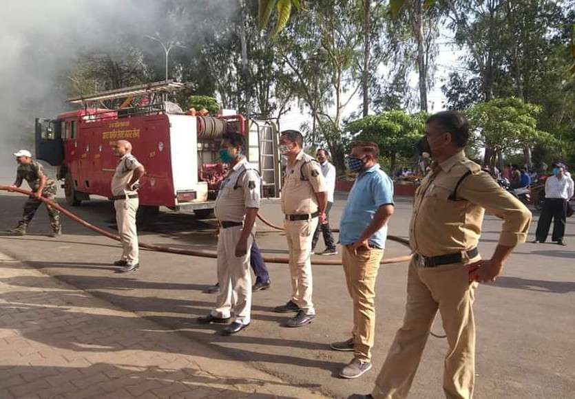 Firebrigade team of Ambikapur