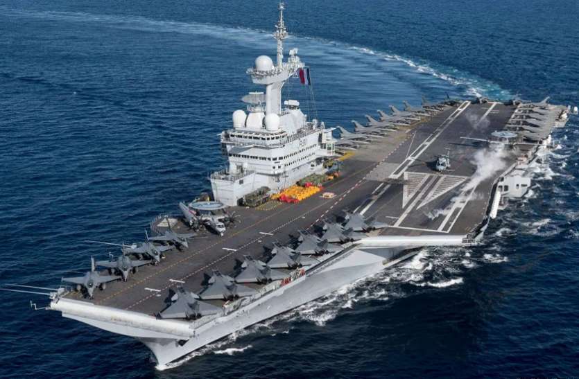 arabian sea भारत और फ्रांस की नौसेनाओं का अरब सागर में तीन दिन का युद्धाभ्यास शुरू