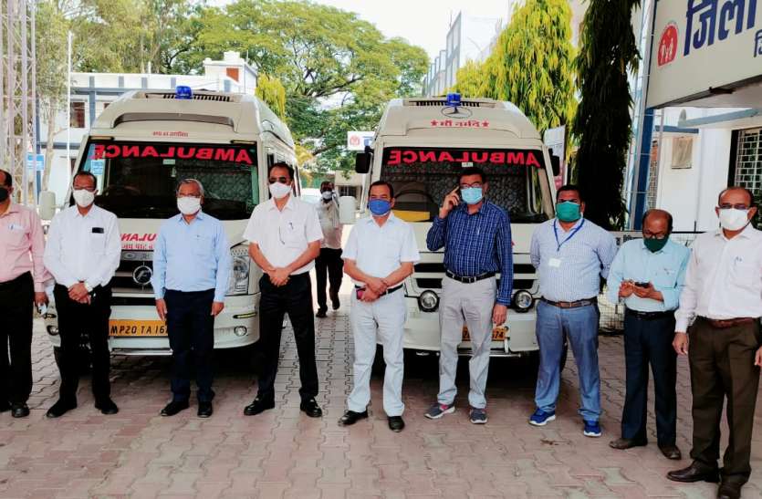 Corona to Mahamukabala: Power Plant provided two ambulance vehicles in कोरोना से महामुकाबला: पावर प्लांट ने जिला अस्पताल की मदद में दिए दो एम्बुलेंस वाहन