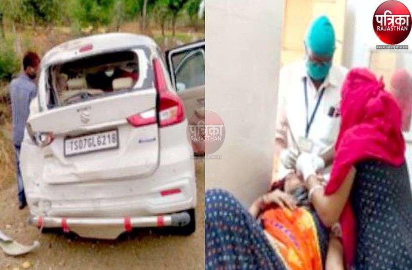 Car Accident : सांप को बचाने के फेर में पलटी कार, आठ घायल Car Accident : सांप को बचाने के फेर में पलटी कार, आठ घायल