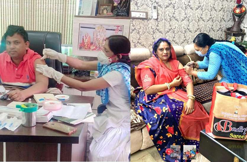 corona_vaccine.jpg कांग्रेस MLA के बाद अब BJP विधायक की पत्नी ने घर पर लगवाया टीका, सोशल मीडिया पर फूट रहा लोगों का आक्रोश