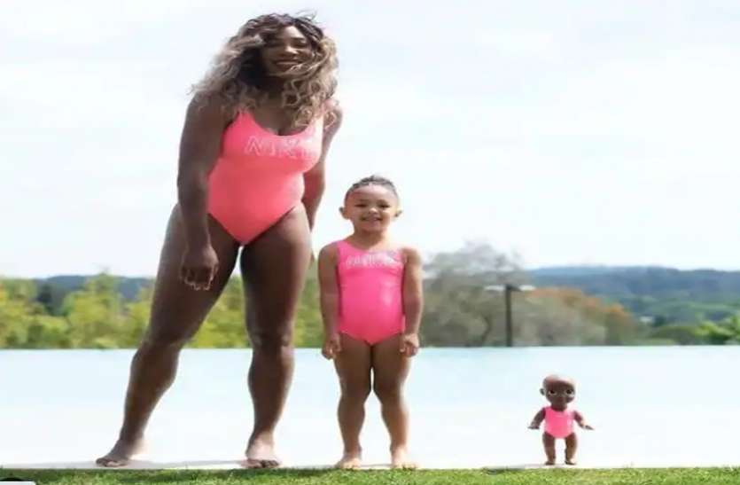serena_williams.jpg टेनिस सुंदरी सेरेना अब इंटरनेट की सनसनी, बेटी ओलंपिया संग मचा रहीं धमाल