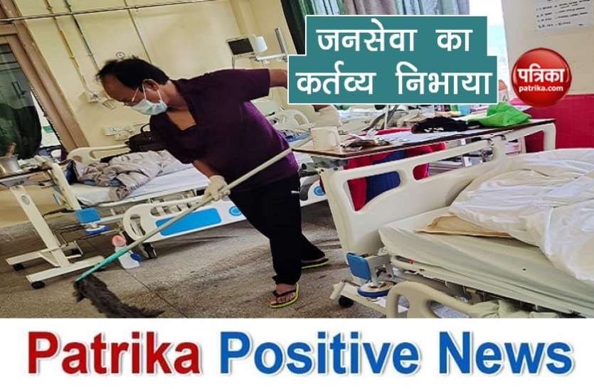mizoram minister Patrika Positive News: मिजोरम के विद्युत मंत्री ने अस्पताल में खुद लगाया पोछा, सोशल मीडिया पर हो रही तारीफ