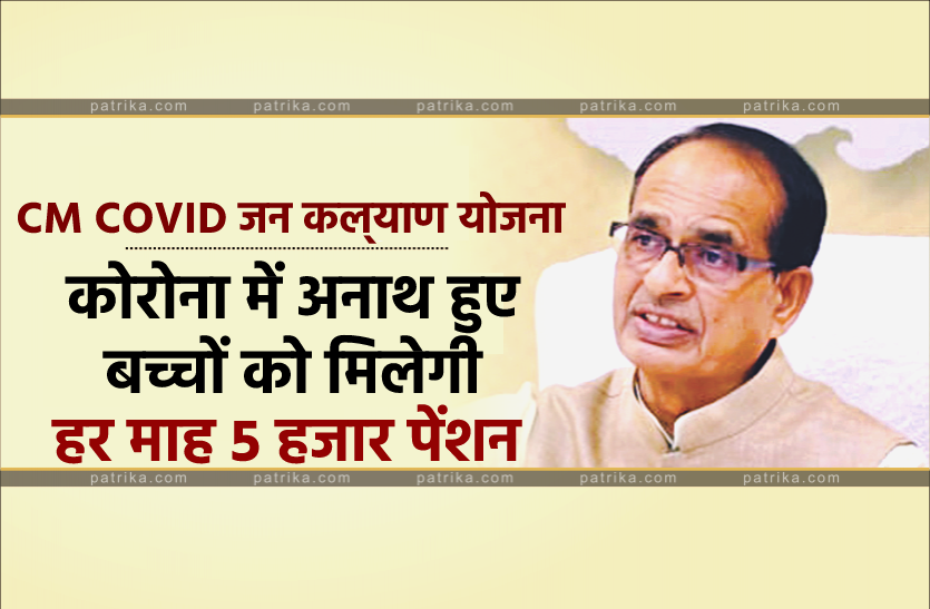 News CM कोविड जन कल्याण योजना : कोरोना के चलते अनाथ हुए बच्चों को 21 साल तक हर माह मिलेगी 5 हजार पेंशन, जानिये शर्तें