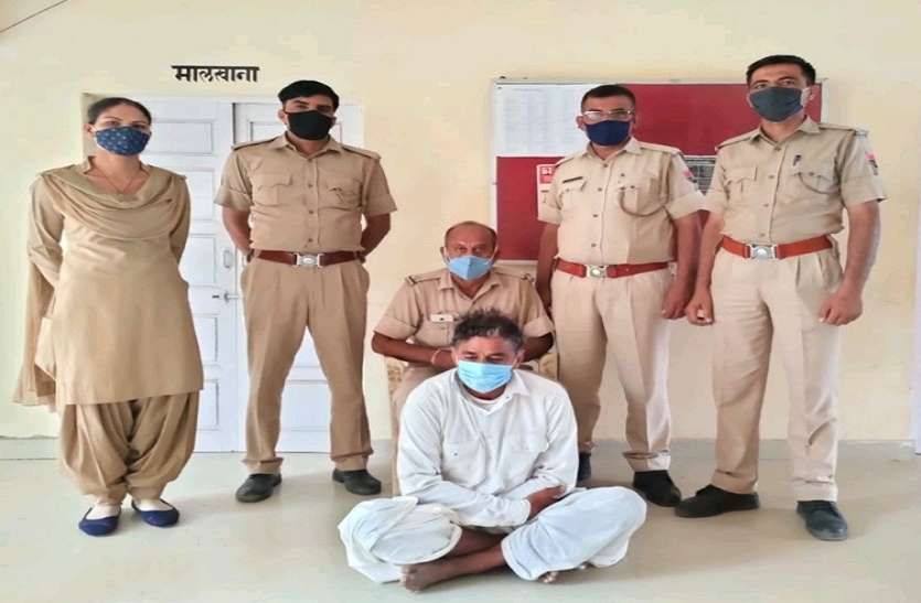 20 किलो डोडा पोस्त सहित एक तस्कर पकड़ा