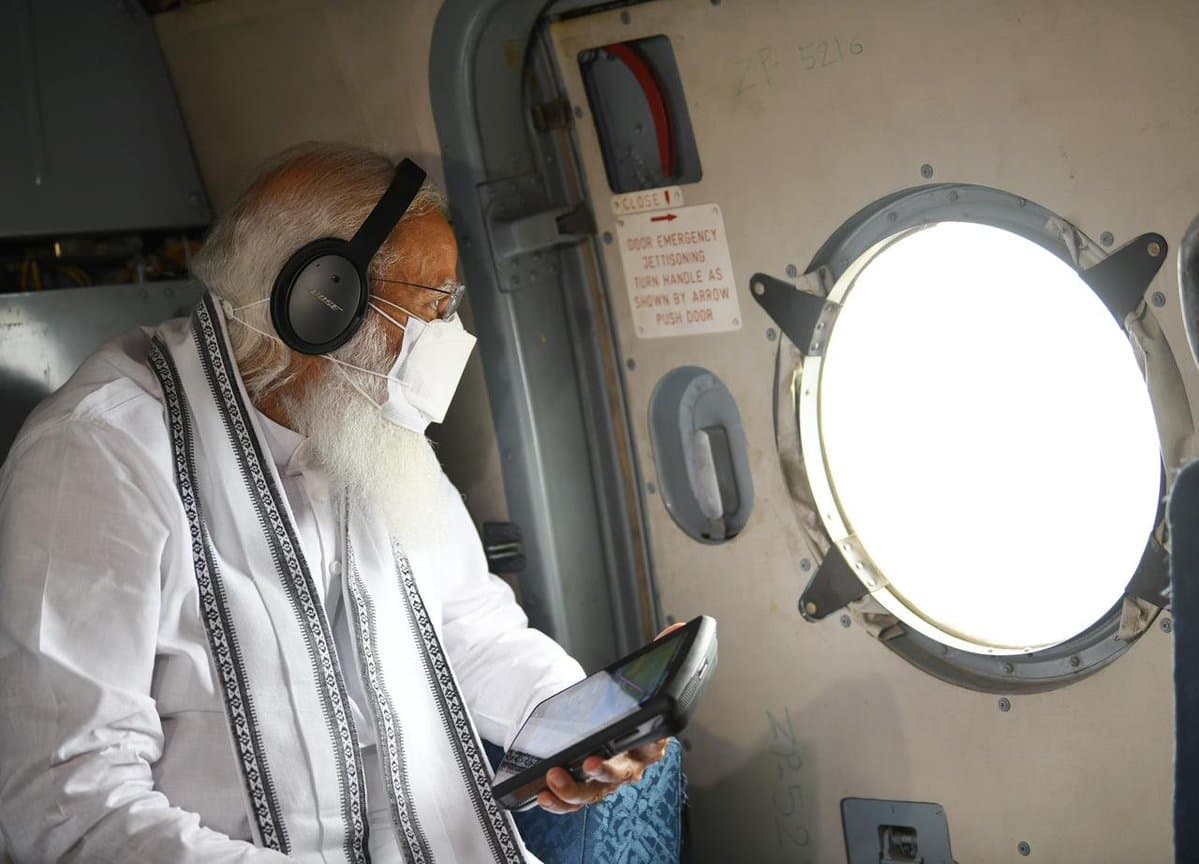 PM Modi Gujarat Visit: Cyclone Tauktae devastation seen in helicopter