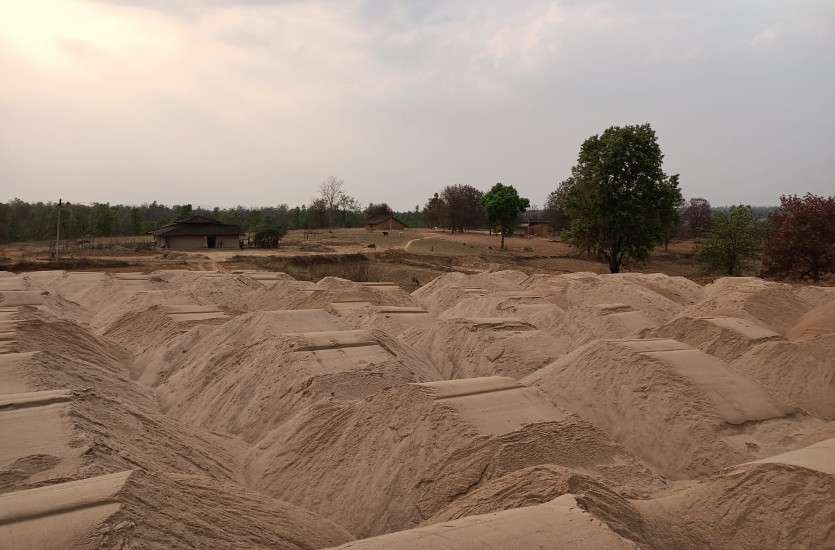Illegal sand mining