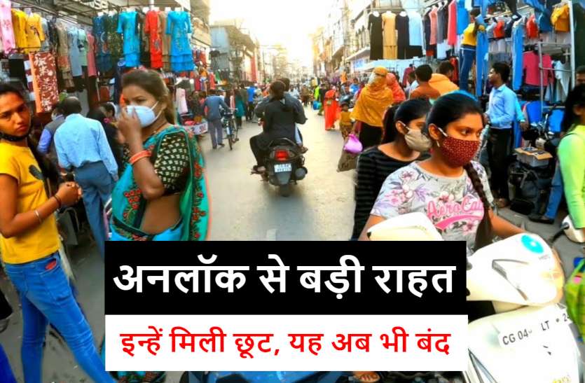 raipur_unlock_news.jpg Unlock in Raipur: आम जनता को राहत, दुकानों को खोलने का समय बढ़ा, लेकिन यह अब भी बंद