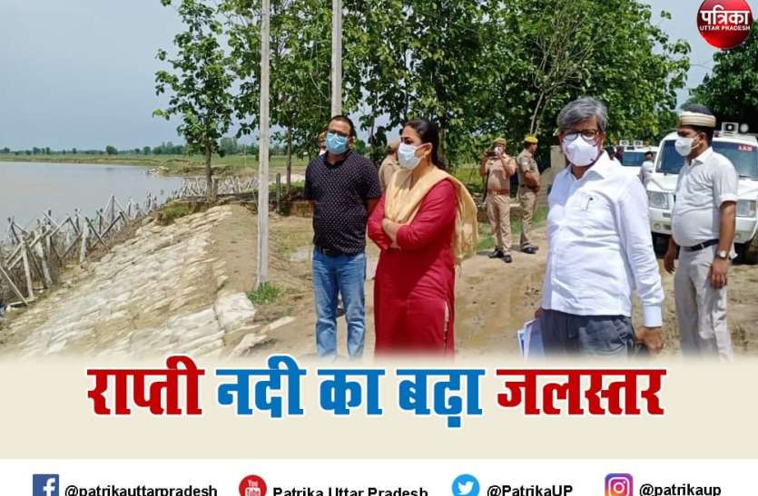 Rapti river water level increasing due to heavy rain n balrampur UP Weather Updates : बलरामपुर में 48 घंटों से हो रही मूसलाधार बारिश, राप्ती नदी का जलस्तर बढ़ने से कटान का खतरा बढ़ा, प्रशासन अलर्ट