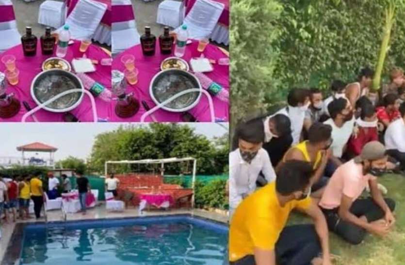 pool_parti.jpg Pool party कर्फ्यू की धज्जियां उड़ा चल रही थी पूल पार्टी, 16 लड़कियों समेत 61 गिरफ्तार