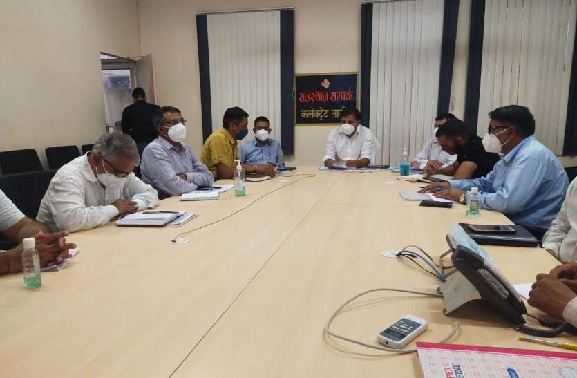Do Quick settlement of land allotment cases - Nagaur Collector भूमि आवंटन संबंधी प्रकरणों का जल्द करें निपटारा - कलक्टर