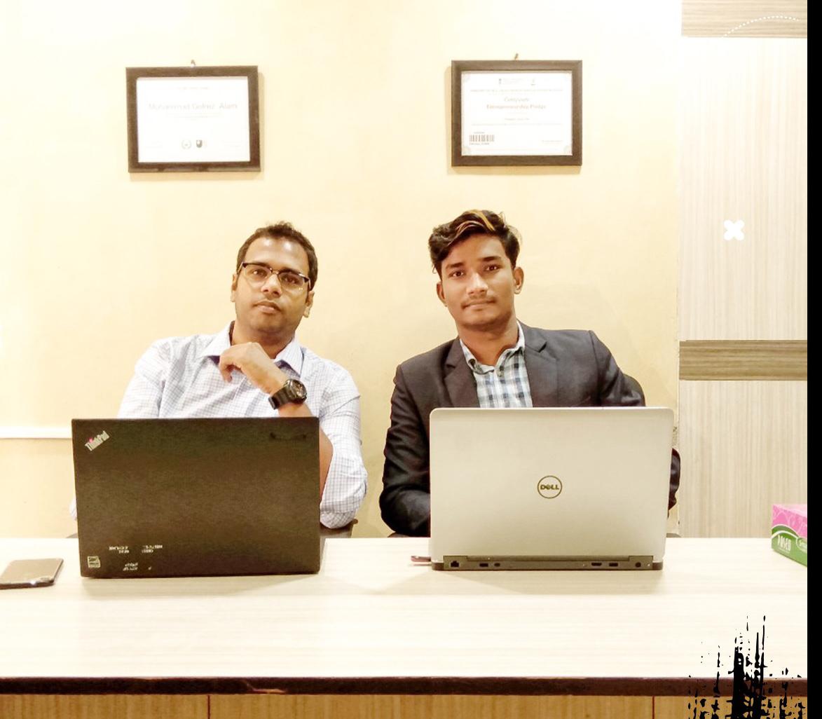 Gulrez Alam and Md Badshah Ansari are helping businessmen digitally