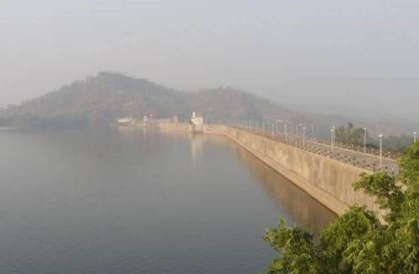 karjan dam भरुच-नर्मदा में बरसे बादल