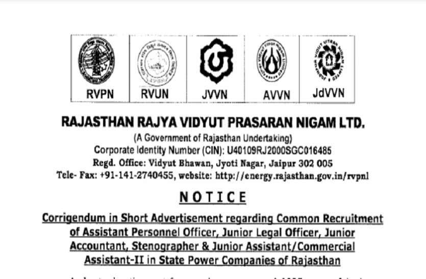 RVUNL Recruitment 2021 RRVPN Recruitment 2021: राजस्थान बिजली विभाग में निकली 1295 पदों पर भर्तियों पर आवेदन करने आज आखिरी मौका, जानिए आवेदन सहित पूरी डिटेल्स