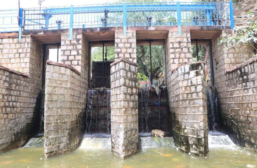 anasagar lake in 2021 Rain: आनासागर से छलका पानी, 1 जुलाई को खुलेंगे गेट