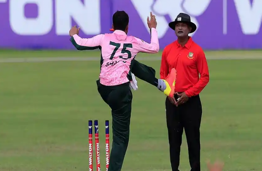 shakib al hasan शाकिब के बर्ताव से दुखी अंपायर ने लिया सन्यास, कहा-मेरा भी आत्म सम्मान है...