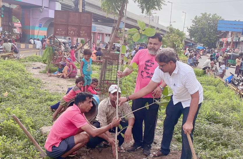 SURAT NEWS: रिमझिम फुहार में रोपे पौधे SURAT NEWS: रिमझिम फुहार में रोपे पौधे