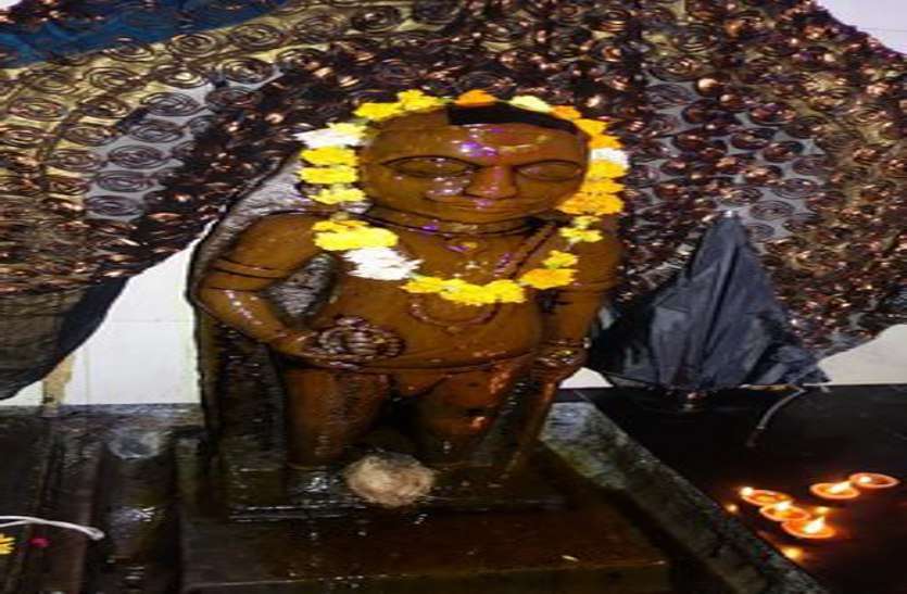 श्रीहनुमान ने रावण की कैद से निकाल फेंका था शनि को, ग्वालियर में हुए विराजमान श्रीहनुमान ने रावण की कैद से निकाल फेंका था शनि को, ग्वालियर में हुए विराजमान