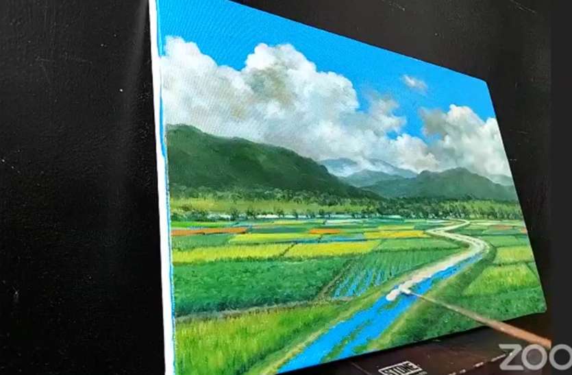 'रियलिस्टिक पेंटिंग' के रचनात्मक तरीकों का किया प्रदर्शन 'रियलिस्टिक पेंटिंग' के रचनात्मक तरीकों का किया प्रदर्शन