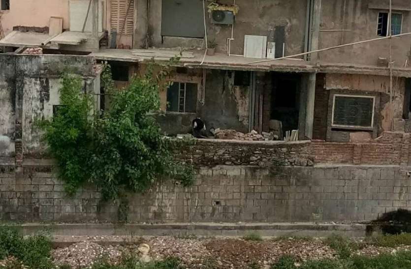 बंगले का मलबा डाल रहे थे आयड़ नदी में, नगर निगम ने बनाया चालान बंगले का मलबा डाल रहे थे आयड़ नदी में, नगर निगम ने बनाया चालान