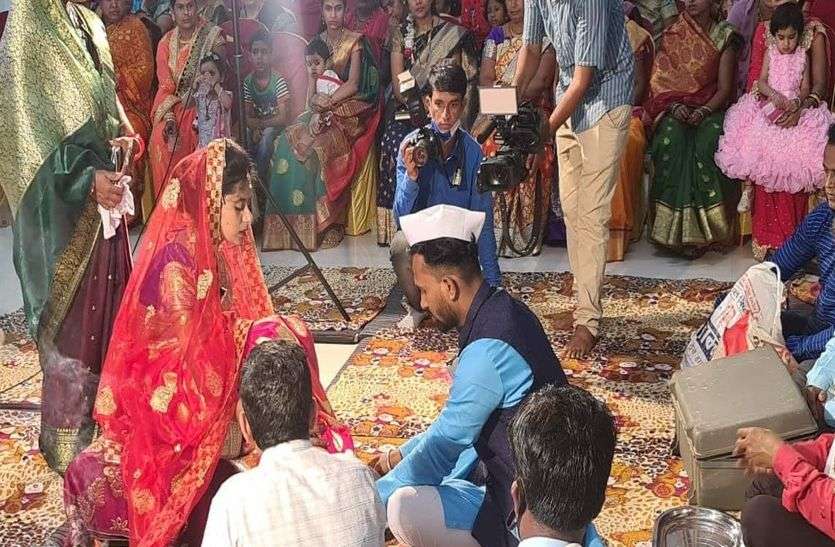 ek vivah aisa bhi Chhindwara News ek vivah aisa bhi मायका बना ससुराल, जेठ ने किया बहू का कन्यादान