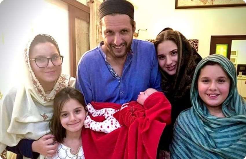 Shahid Afridi and Nadia Afridi