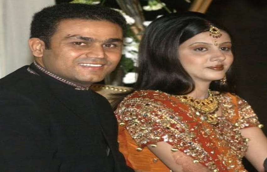 Virender Sehwag and Aarti Ahlawat