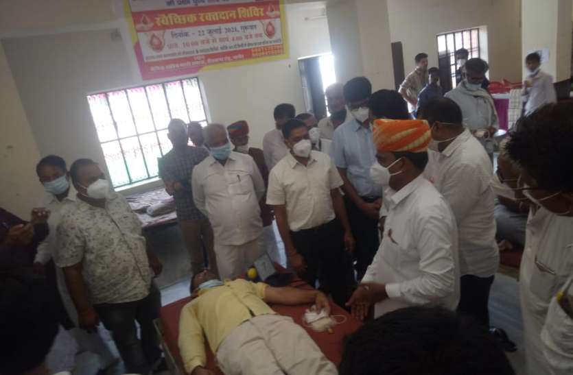Inauguration of three day celebrations of Sant Likhmidas Jayanti and Guru Purnima संत लिखमीदास जयंती व गुरु पूर्णिमा के तीन दिवसीय समारोह का शुभारंभ