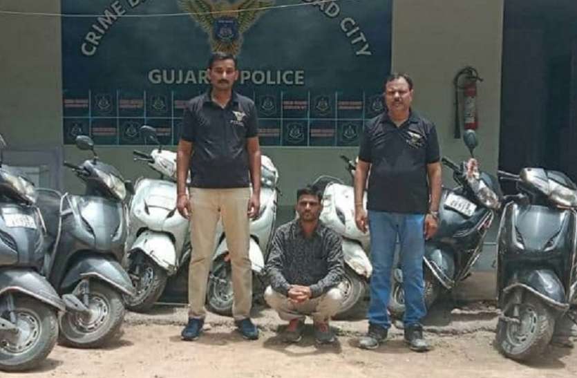 स्कूटरों की चोरी कर गिरवी रखने वाला आरोपी गिरफ्तार स्कूटरों की चोरी कर गिरवी रखने वाला आरोपी गिरफ्तार