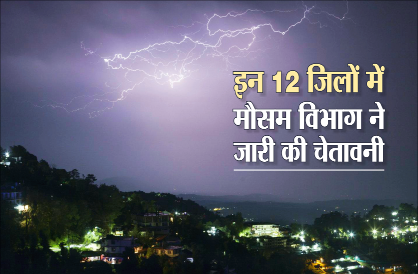 weath33.png सावन में फिर लौटा मानसून, इन 12 जिलों में हो सकती है भारी बारिश