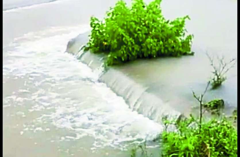 Purva canal overflow, water entered Khamaria Tivarian village पुरवा नहर ओवरलो, खमरिया तिवरियान गांव में घुसा पानी