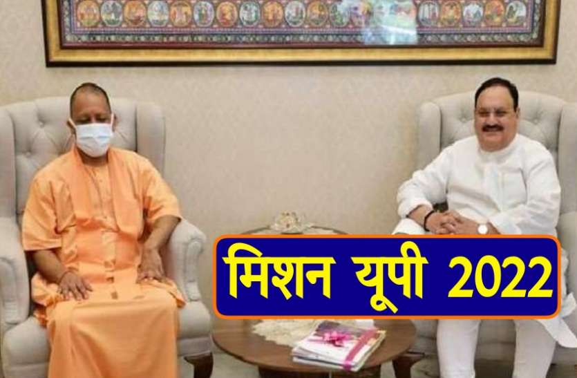 yogi adityanath jp nadda Uttar Pradesh Assembly elections 2022: बीजेपी का शीर्ष नेतृत्व यूपी के सांसदों के साथ दिल्ली में कर रहा है मंथन
