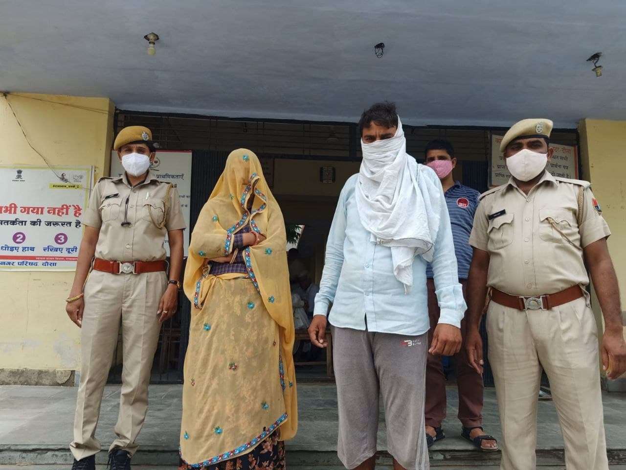 चाचा की हत्या के आरोपी दम्पती को भेजा जेल